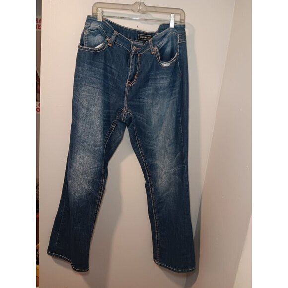 Cato Denim - Cato Premium Womens 16W Embroidered Stitch Straight Leg Jeans